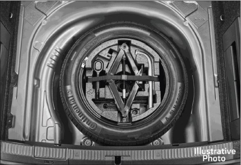 Einbauset für Reserverad Scala (ohne optionales Soundsystem)